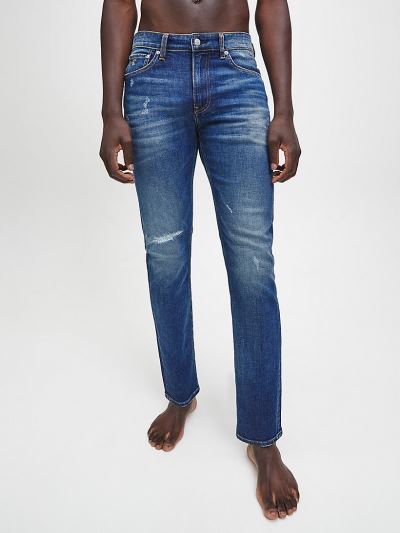 Calvin Klein Ruhák HU036230 | Calvin Klein Slim Tapered Férfi Farmernadrág Sötét Kék